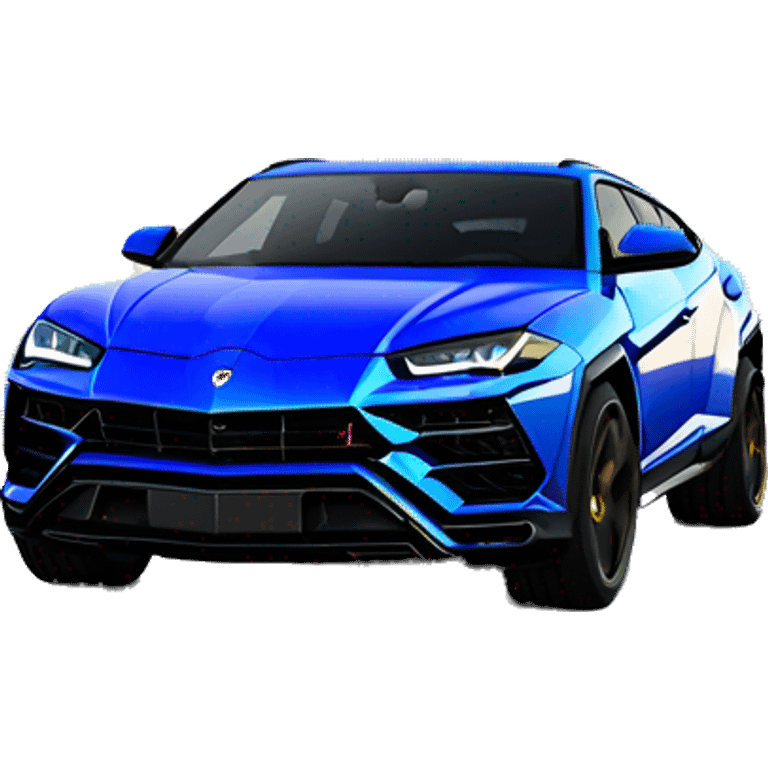 Lamborghini Urus Blue color emoji