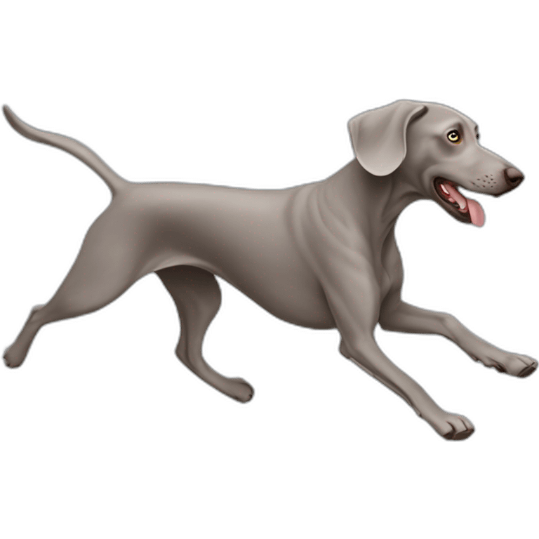 weimaraner run emoji