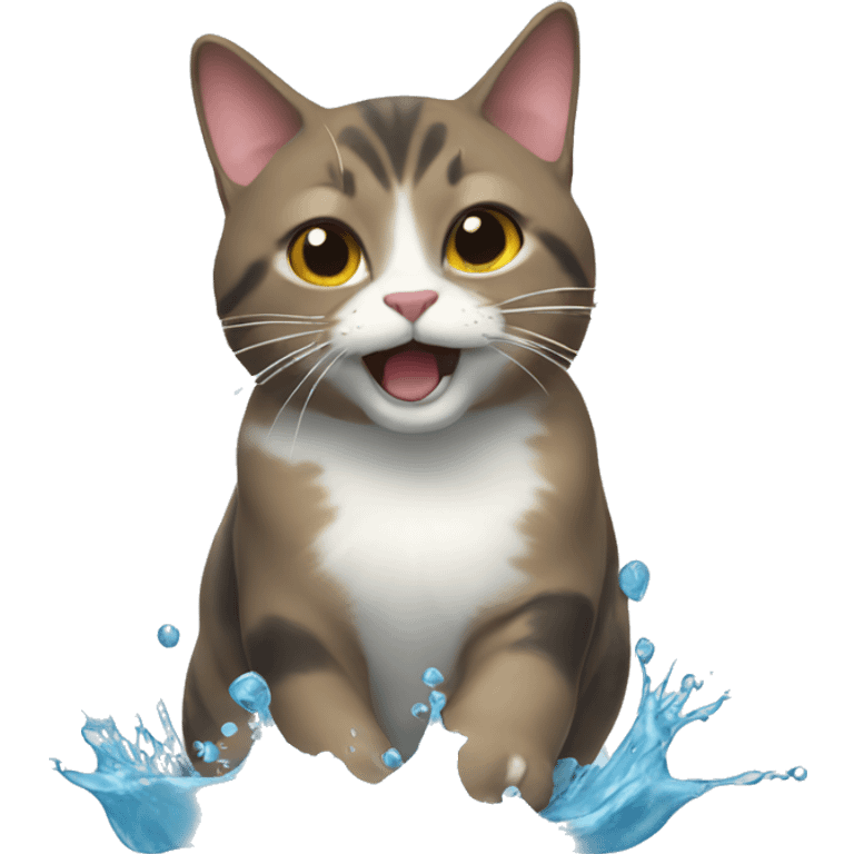 cat splash emoji