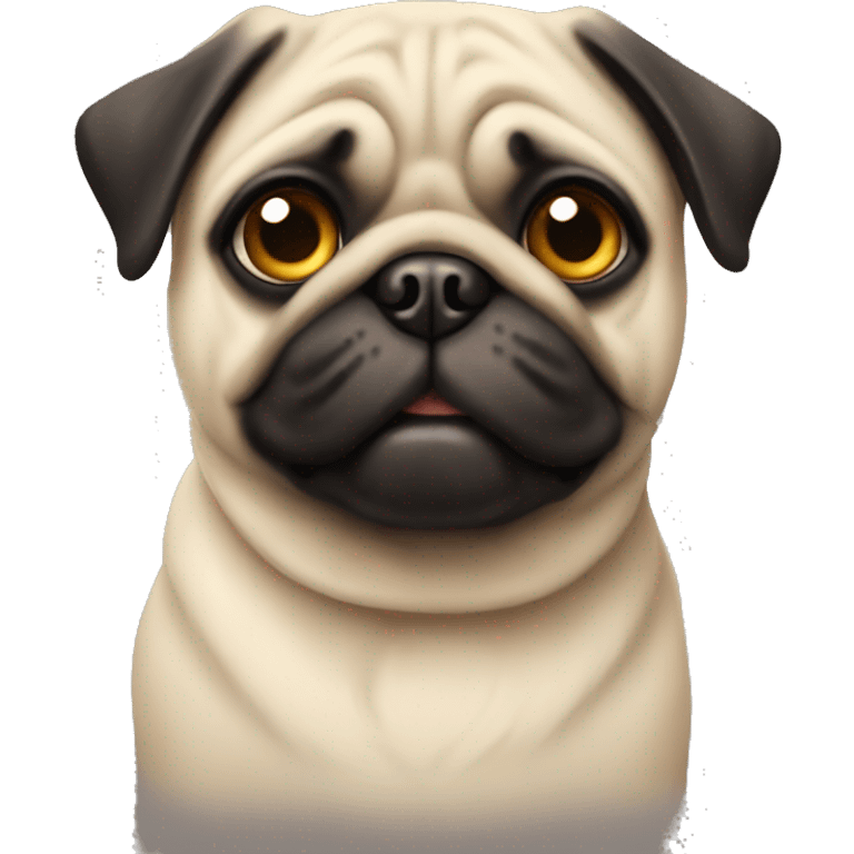 cute pug  emoji