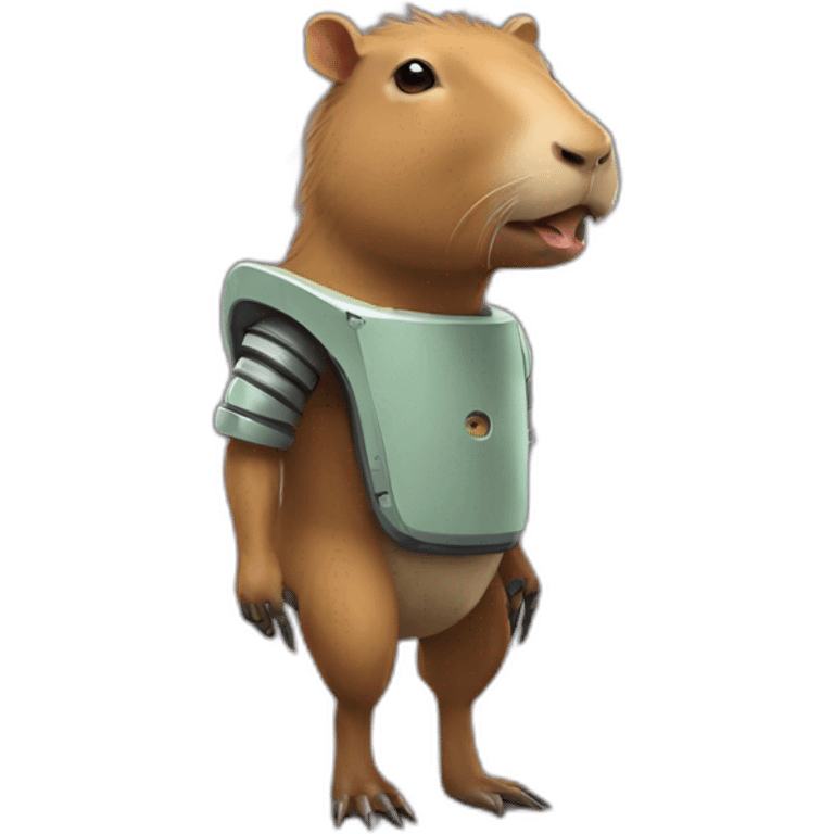 créer moi un robot capybara emoji