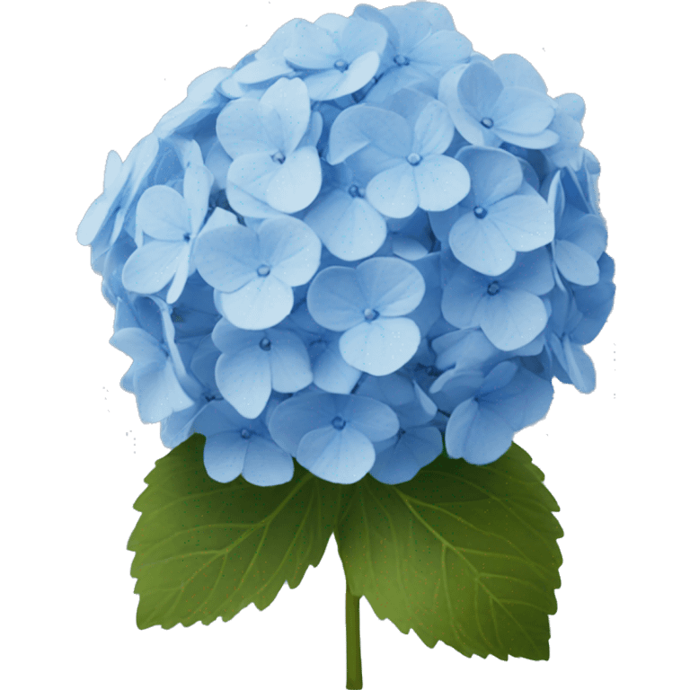 blue hydrangea  emoji