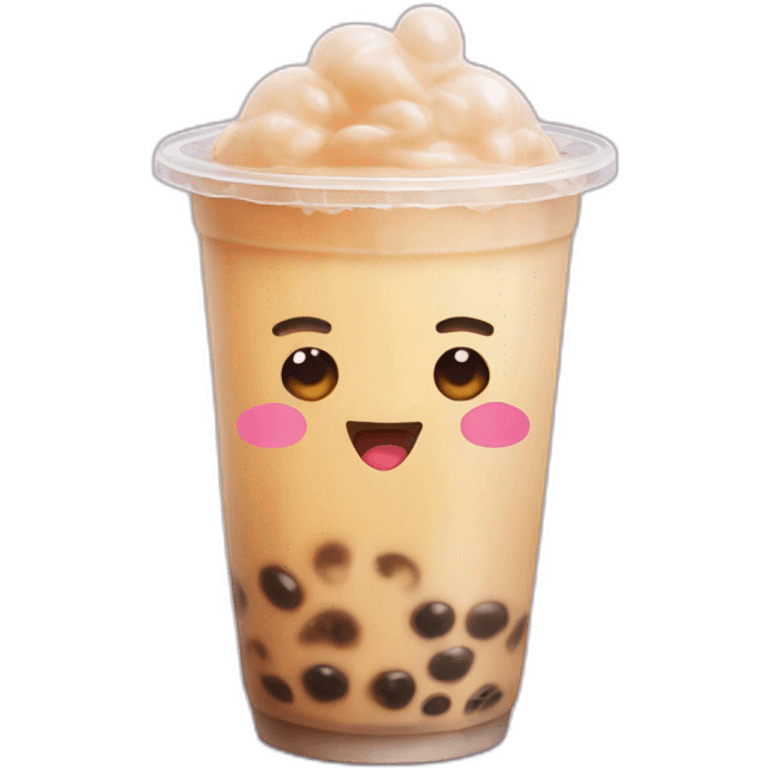 bubble tea joy crying emoji