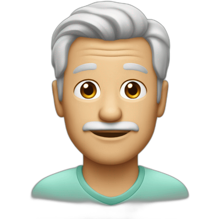 Señor de 79 años con poco pelo emoji