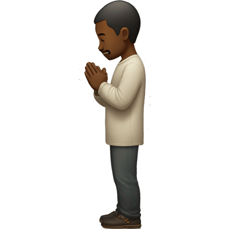 man praying, show full body emoji