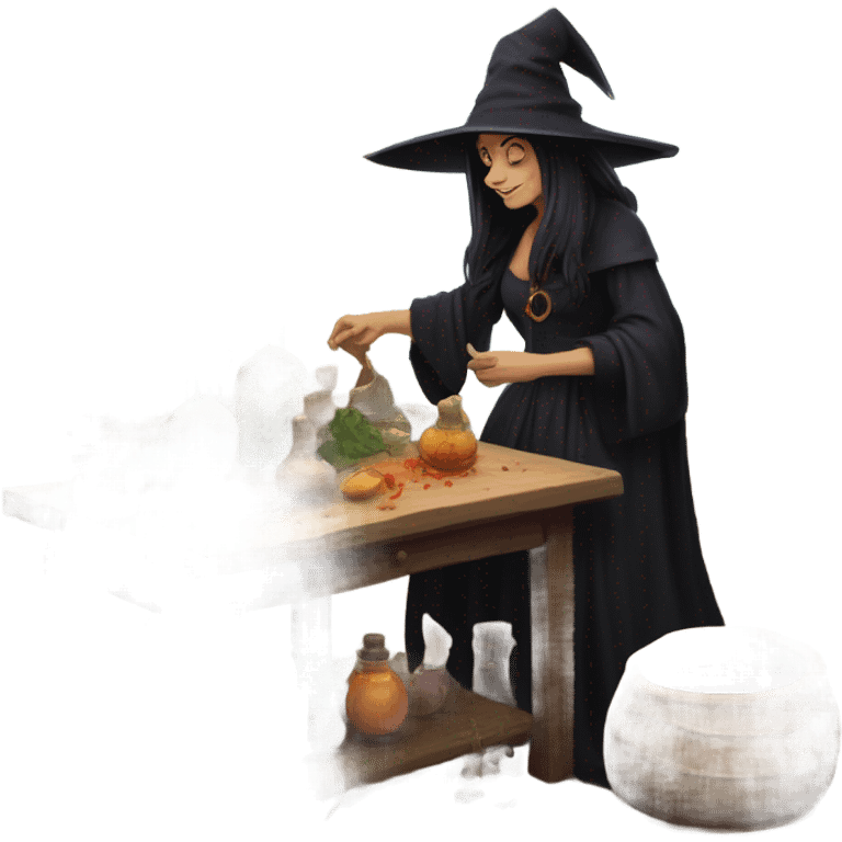 witch in Kitchen emoji