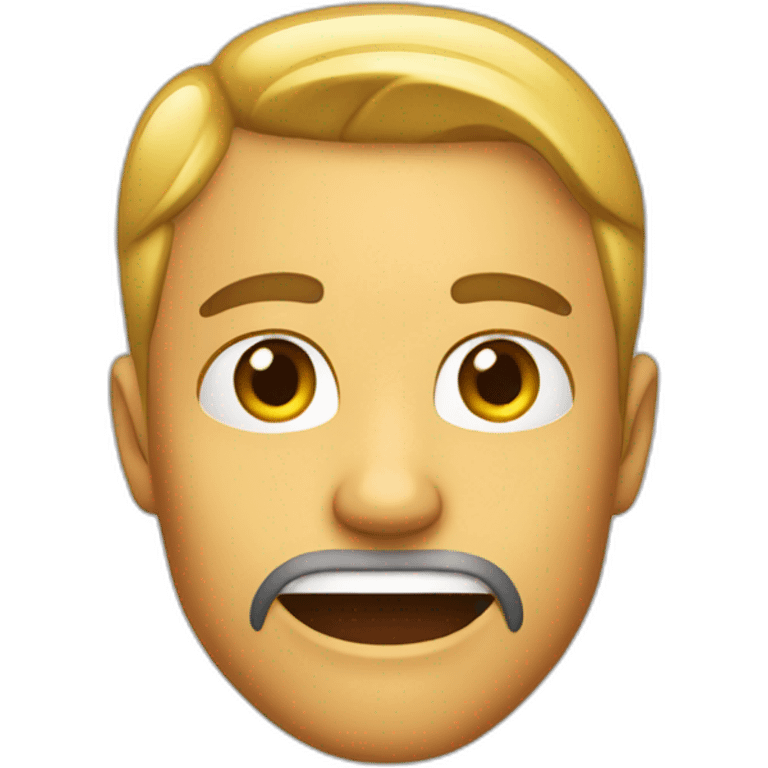 sharp jawline on a normal iphone emojie emoji