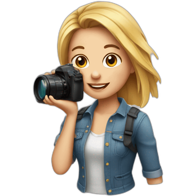 Girl photographer  emoji