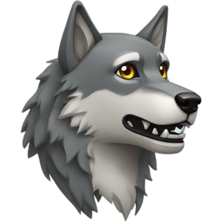 robot wolf emoji