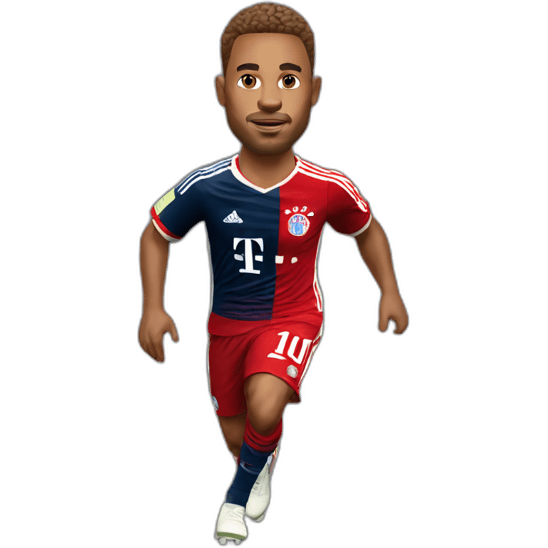 bayern münchen player running big head full figure emoji