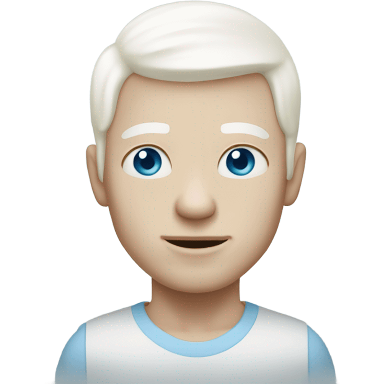 albino man emoji