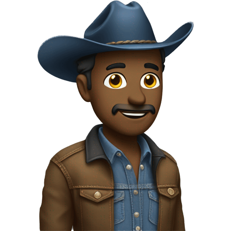 denim cowboy Canadian emoji