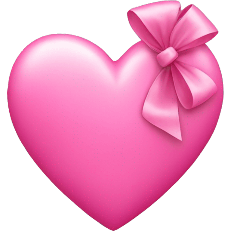 pink heart with a bow  emoji