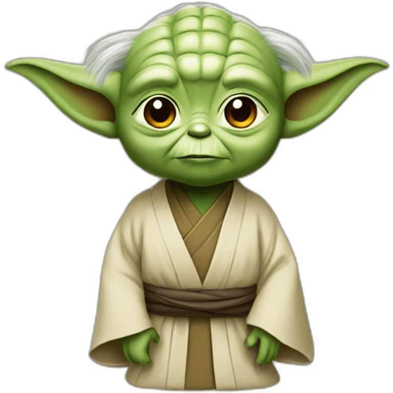 Yoda with an asian hint emoji