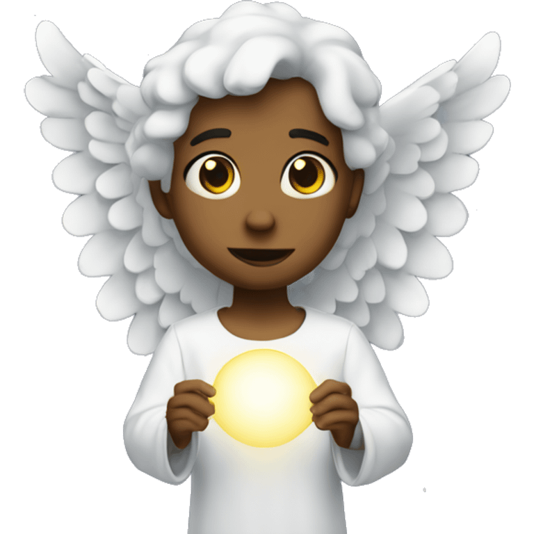 Angel at the universe emoji