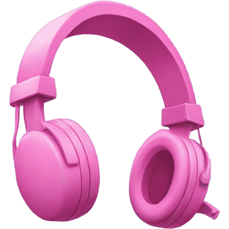 pink headset emoji