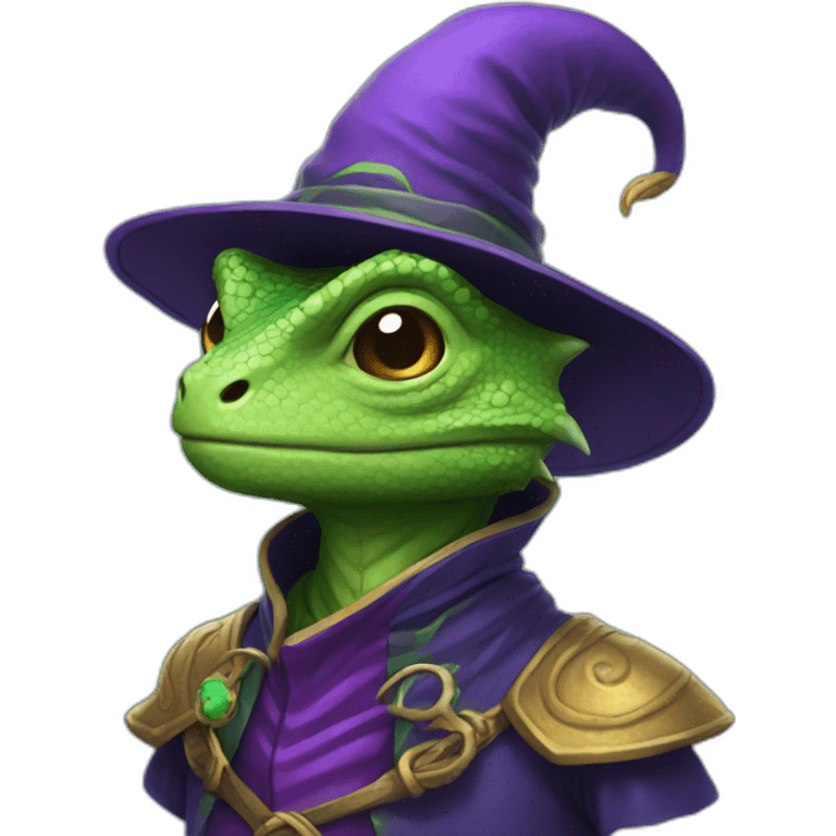 Lizard-wizard emoji