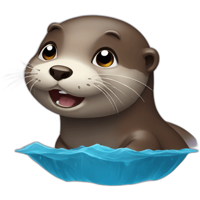 crying otter emoji