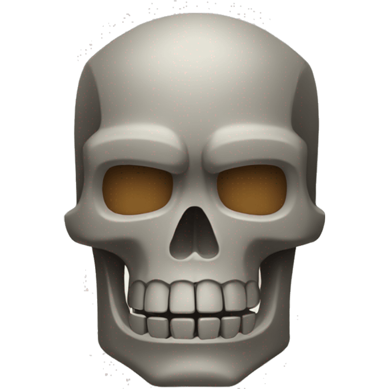 combine the skull and moai emoji emoji