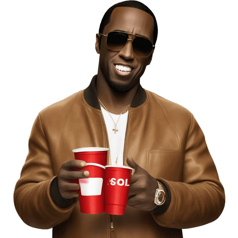 P. Diddy offering you a red solo cup emoji