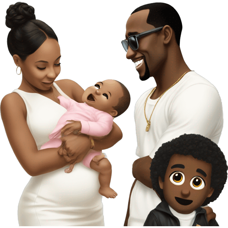 p diddy with baby oul emoji