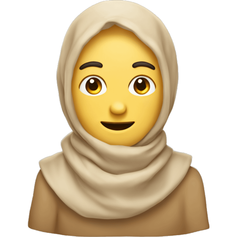 Beige Schal  emoji