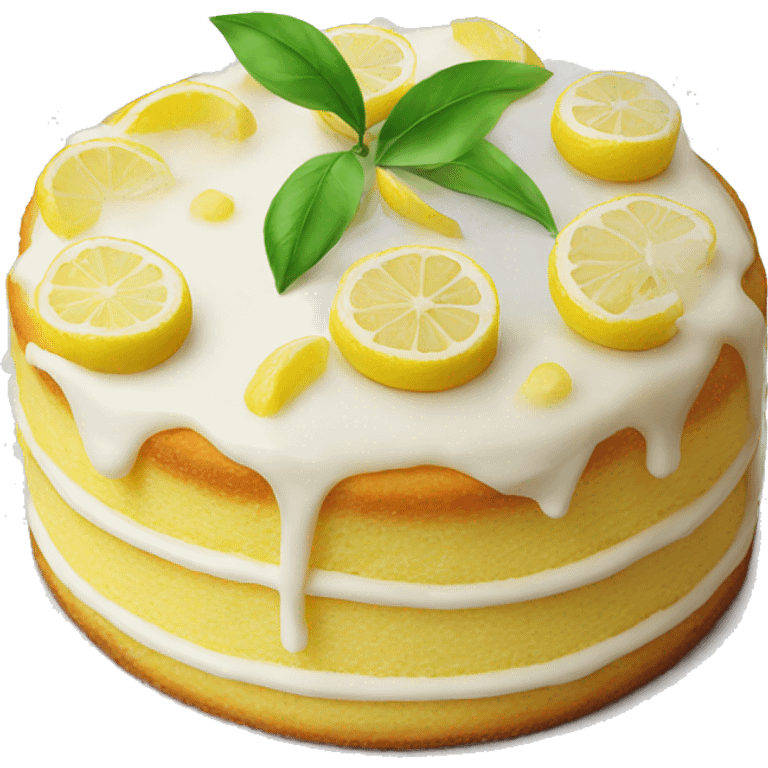 Lemon cake emoji