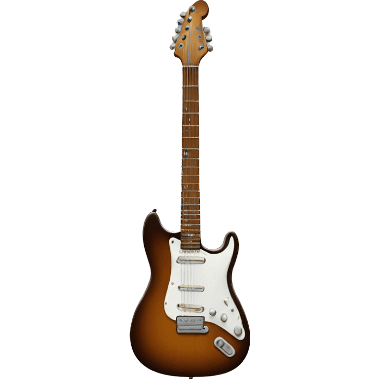 brown electric guitar emoji