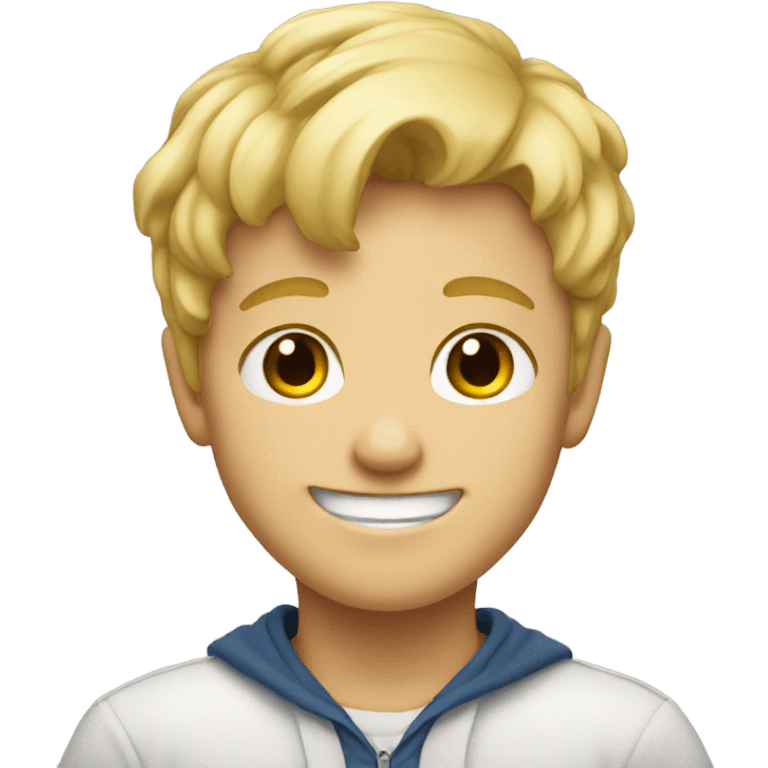 Blonde Boy Smiling emoji