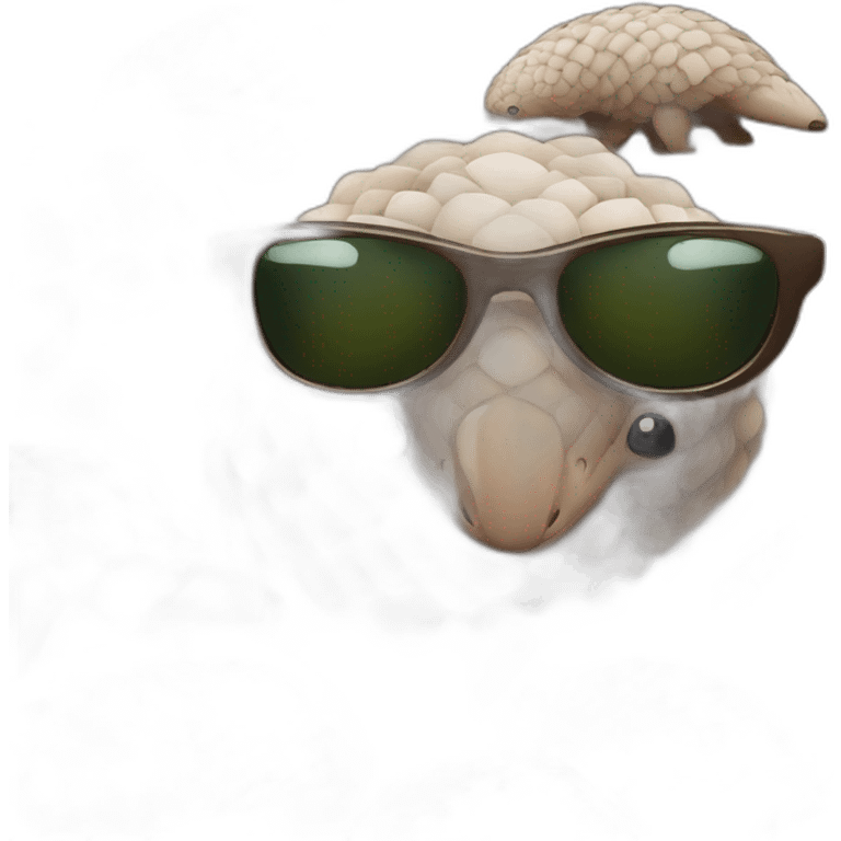 Pangolin con lentes oscuros emoji