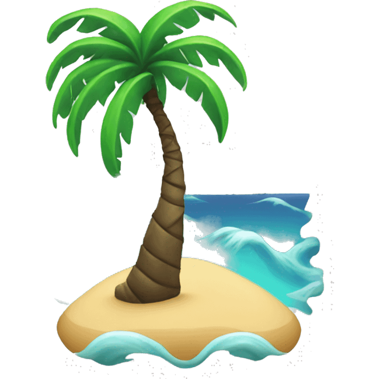 palm and sea emoji