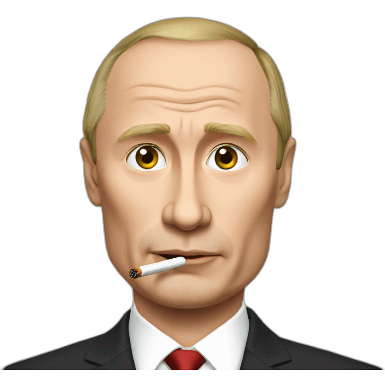 putin with sigaret emoji