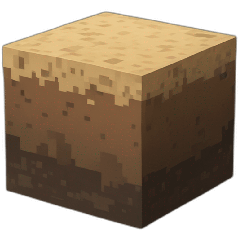 Minecraft dirt block emoji