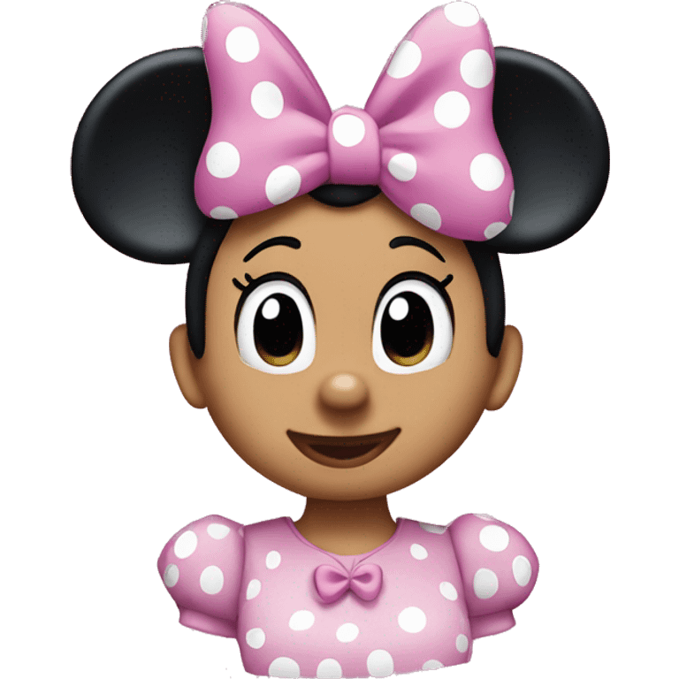 Pink Minnie mouse emoji