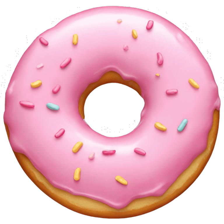 Pastel pink donut emoji