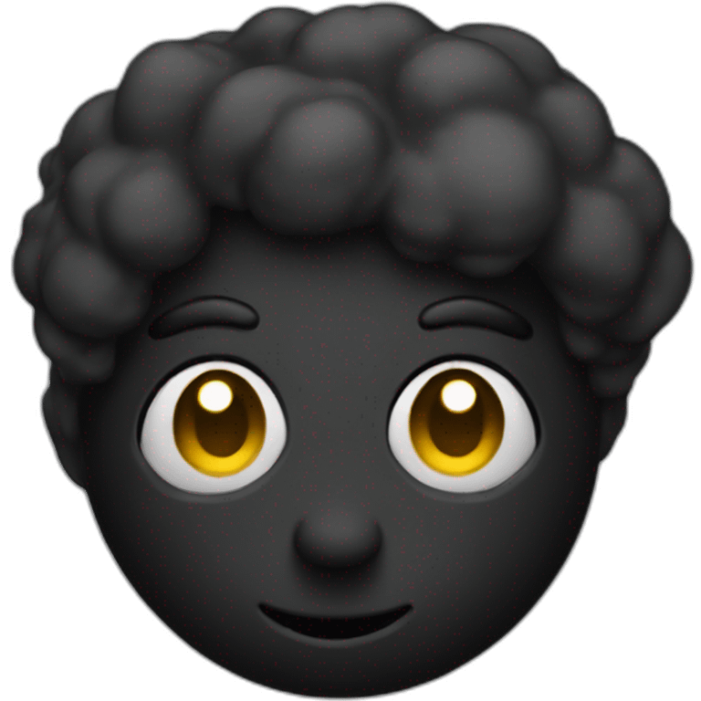 Black paint glob emoji