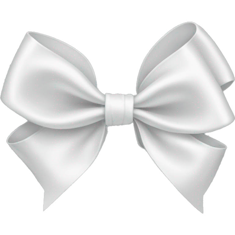 white satin bow emoji