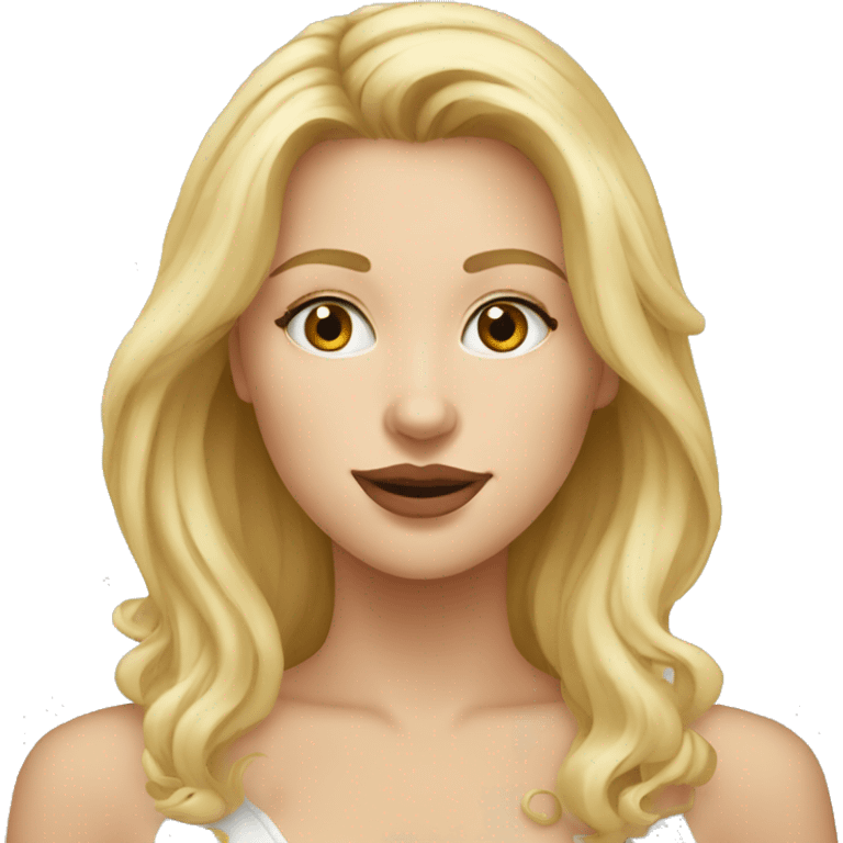 Fille blonde qui a un chat dans le nez emoji