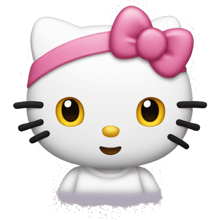 Hello Kitty say Hello  emoji