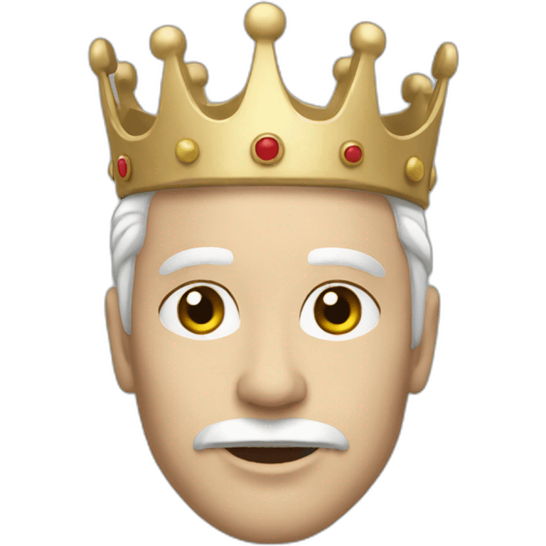 White skinned king emoji