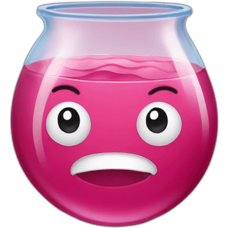 liquide avec des petits morceaux emoji