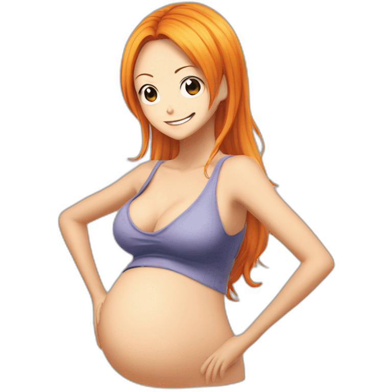 Pregnant nami on one piece  emoji