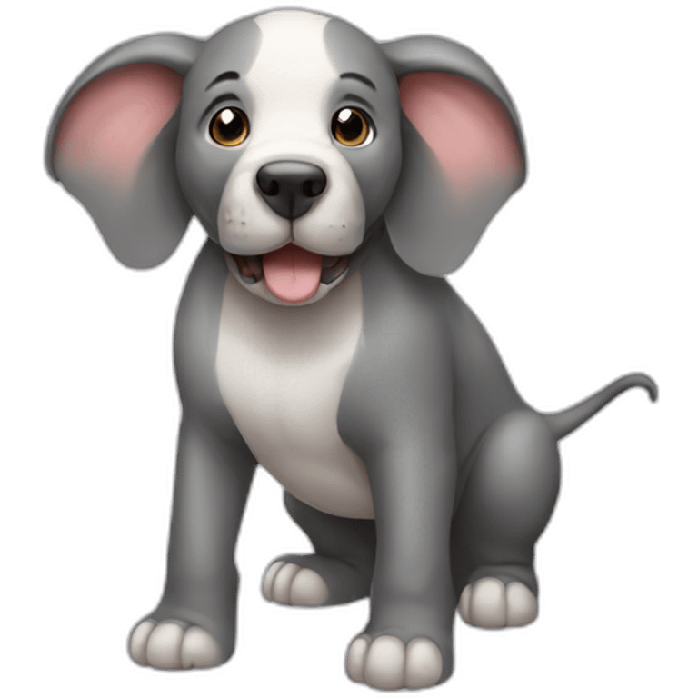 dog elephant emoji