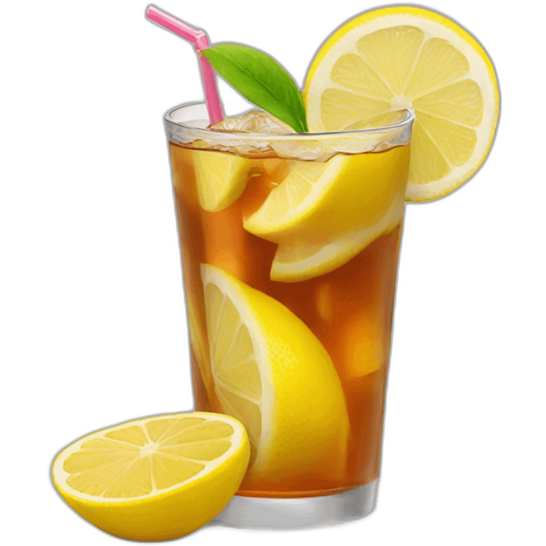 Lemon iced tea emoji