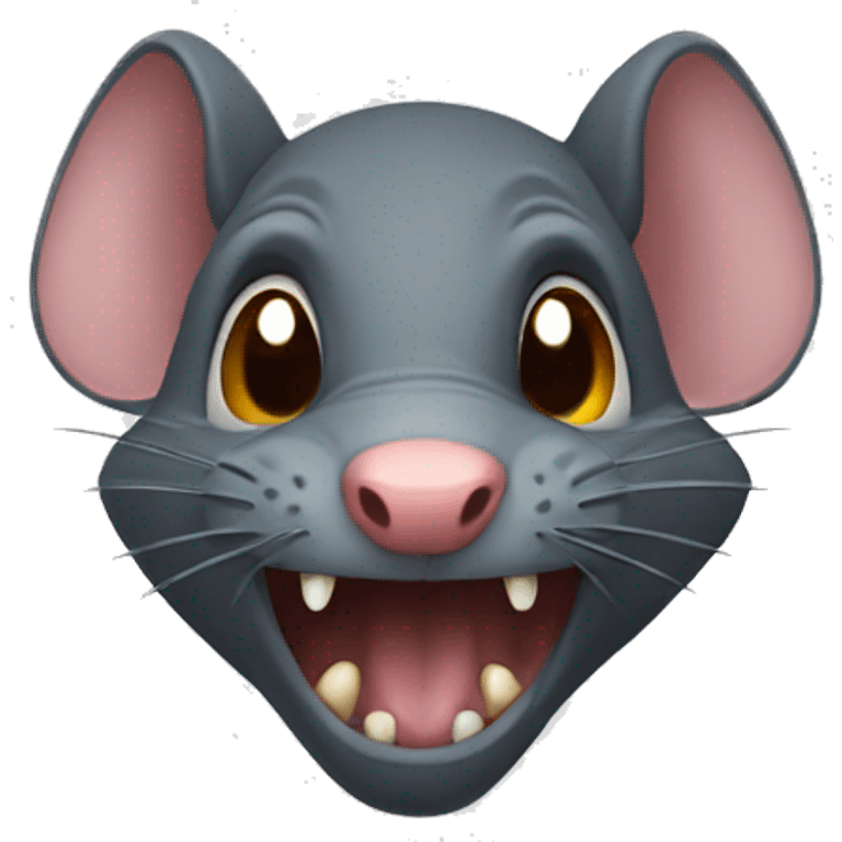 Evil rat emoji