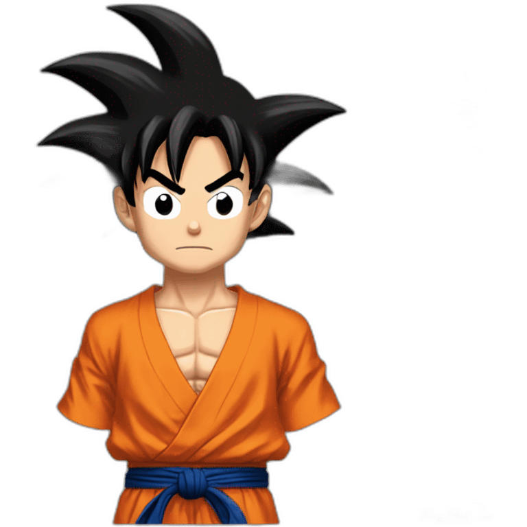 Goku fusionné Luffy emoji