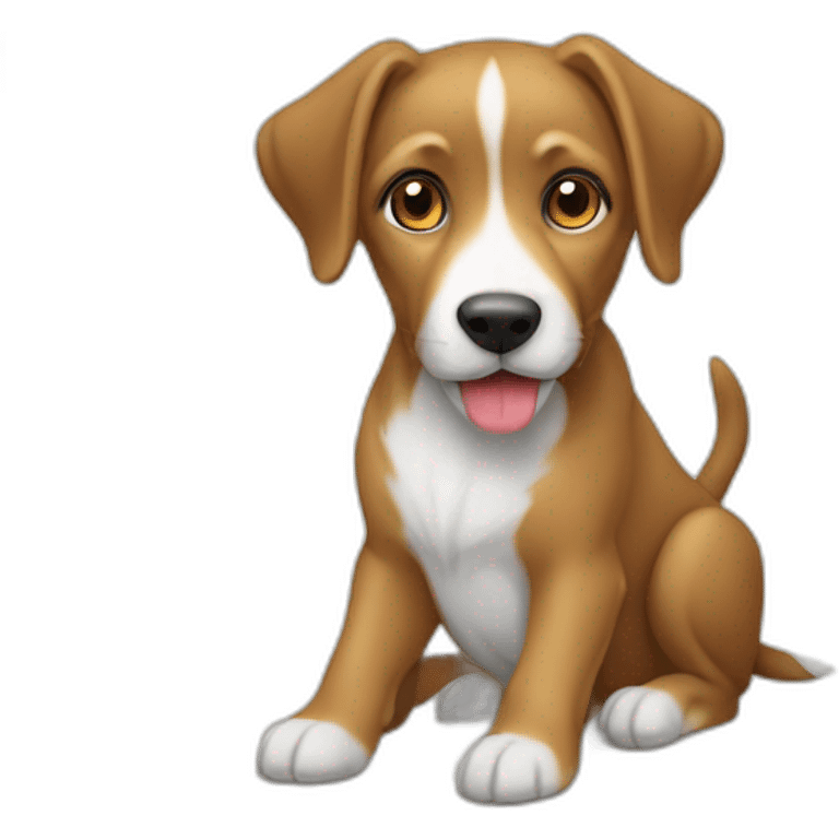 Un chien sur une chervre emoji