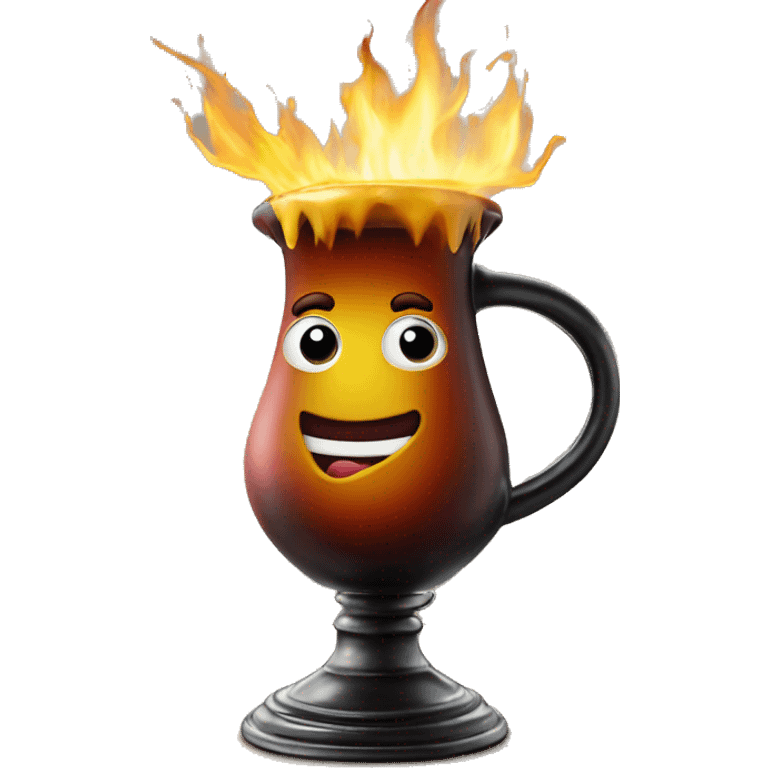 Feuerzangenbowle in Krug  emoji