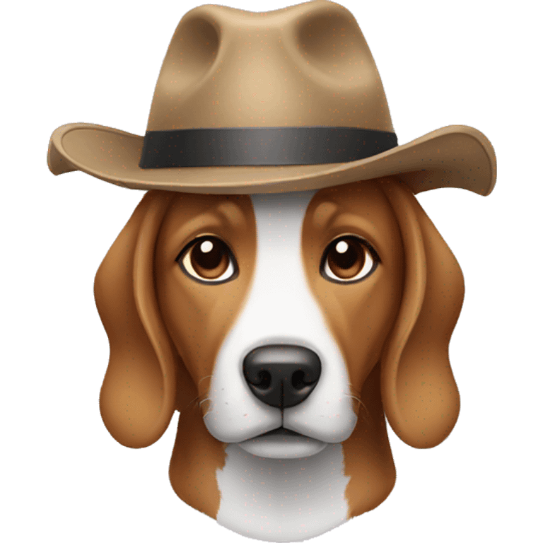 Dog wearing hat  emoji