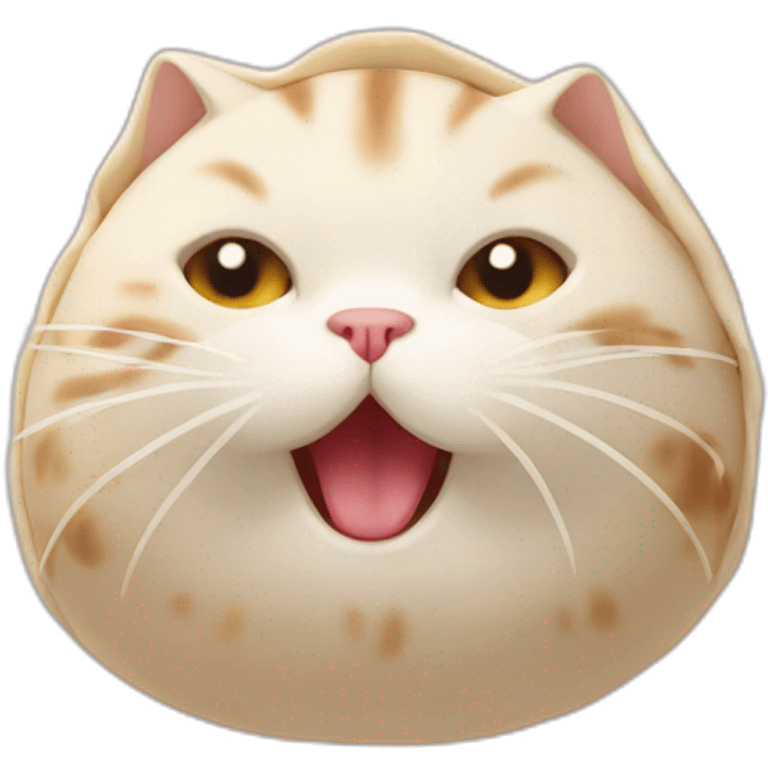 Cat dumpling emoji